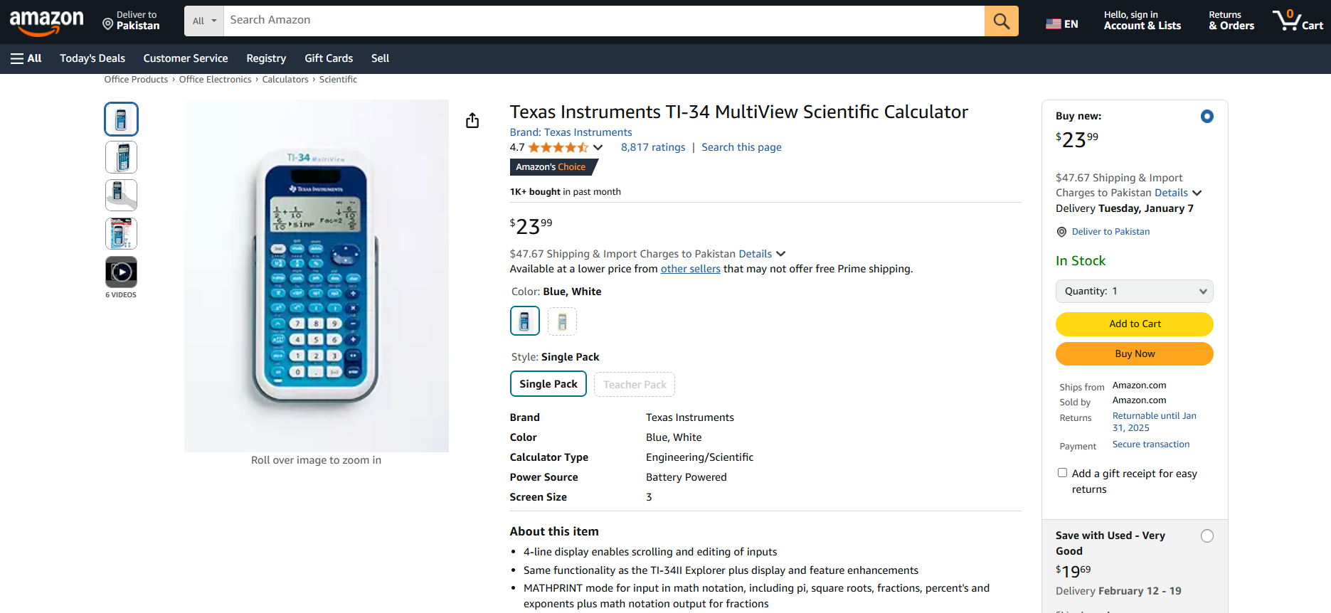 TI-34 MultiView