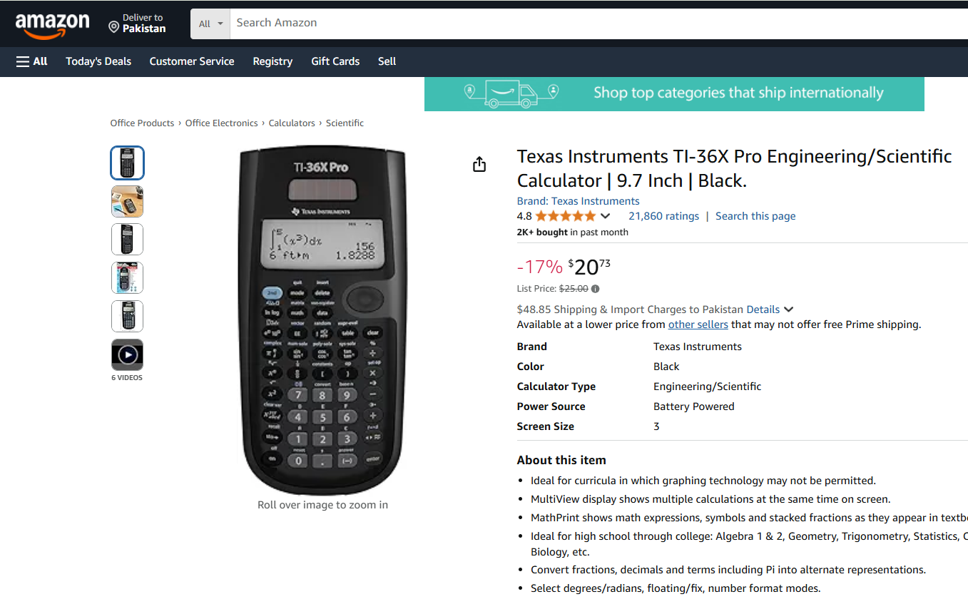 Texas Instruments TI-36X Pro