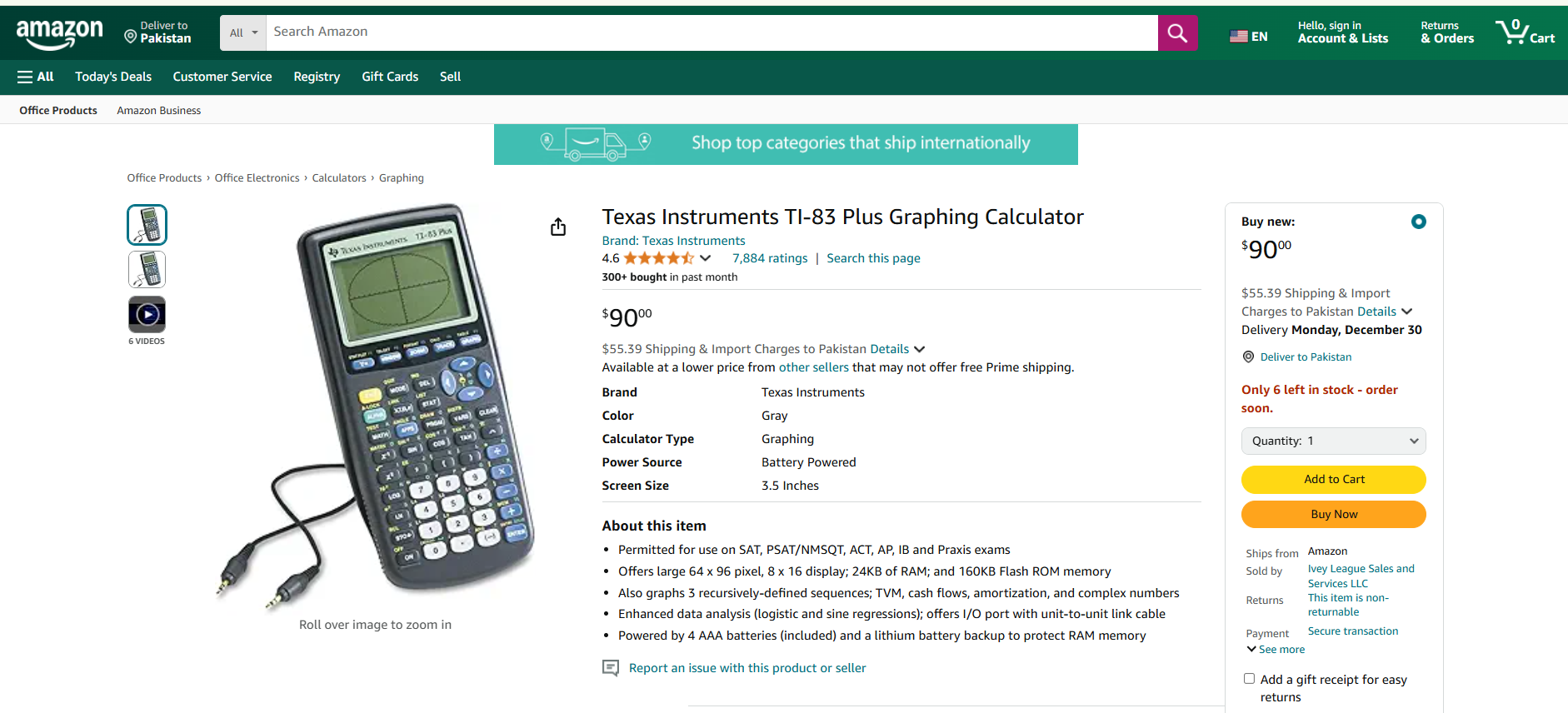 Texas Instruments TI-83 Plus