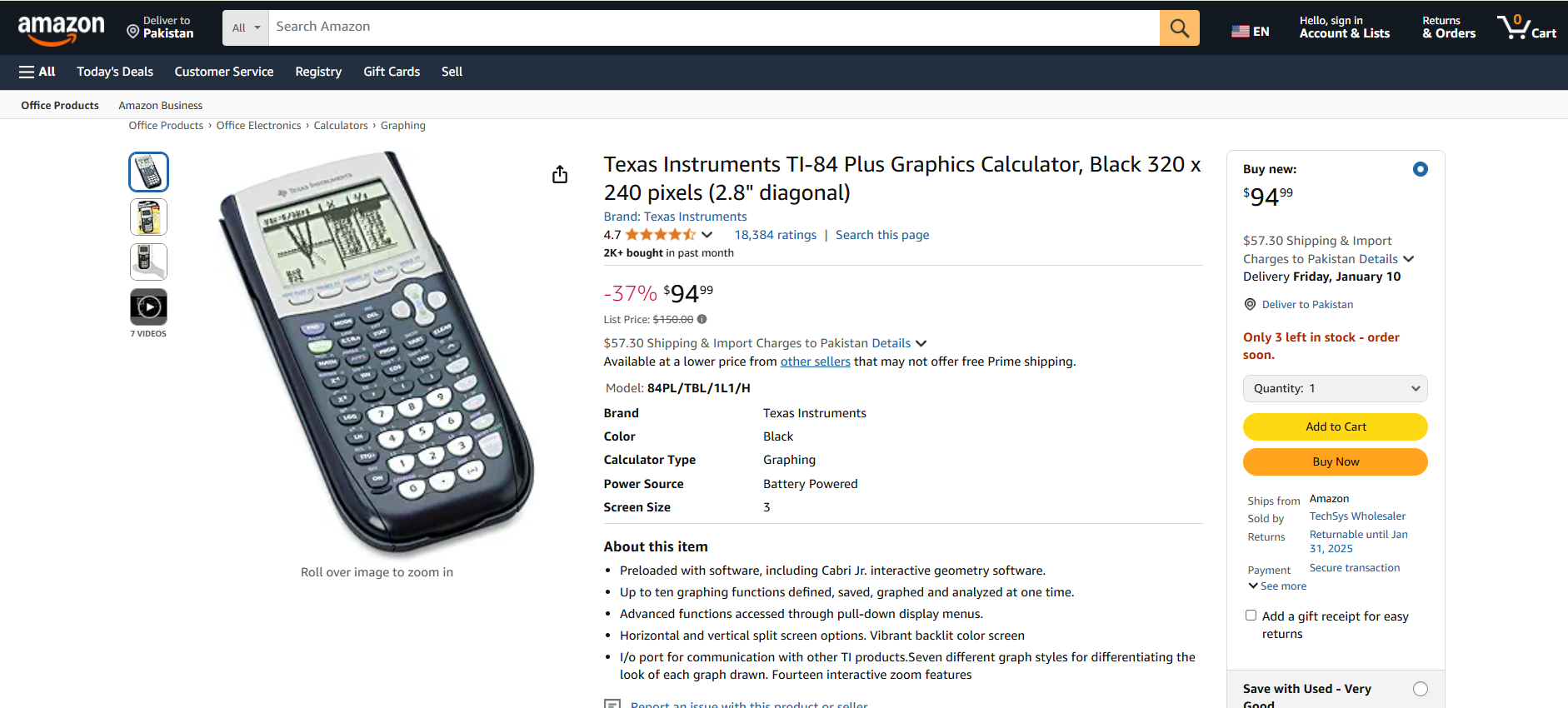 Texas Instruments TI-84 Plus