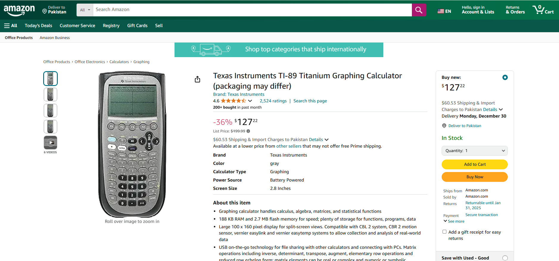 Texas Instruments TI-89 Titanium