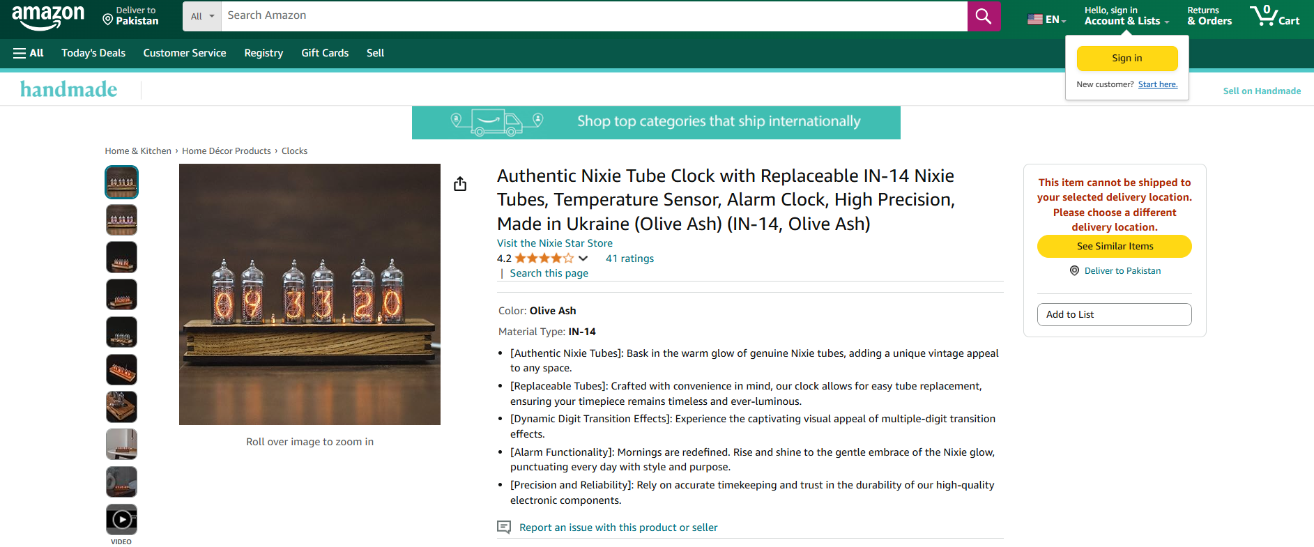 Nixie Tube Clock with Alarm Function