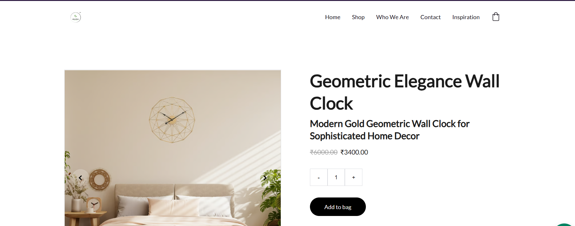 Geometric Elegance Wall Clock