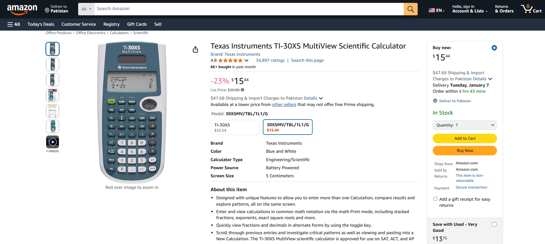 TI-30XS MultiView