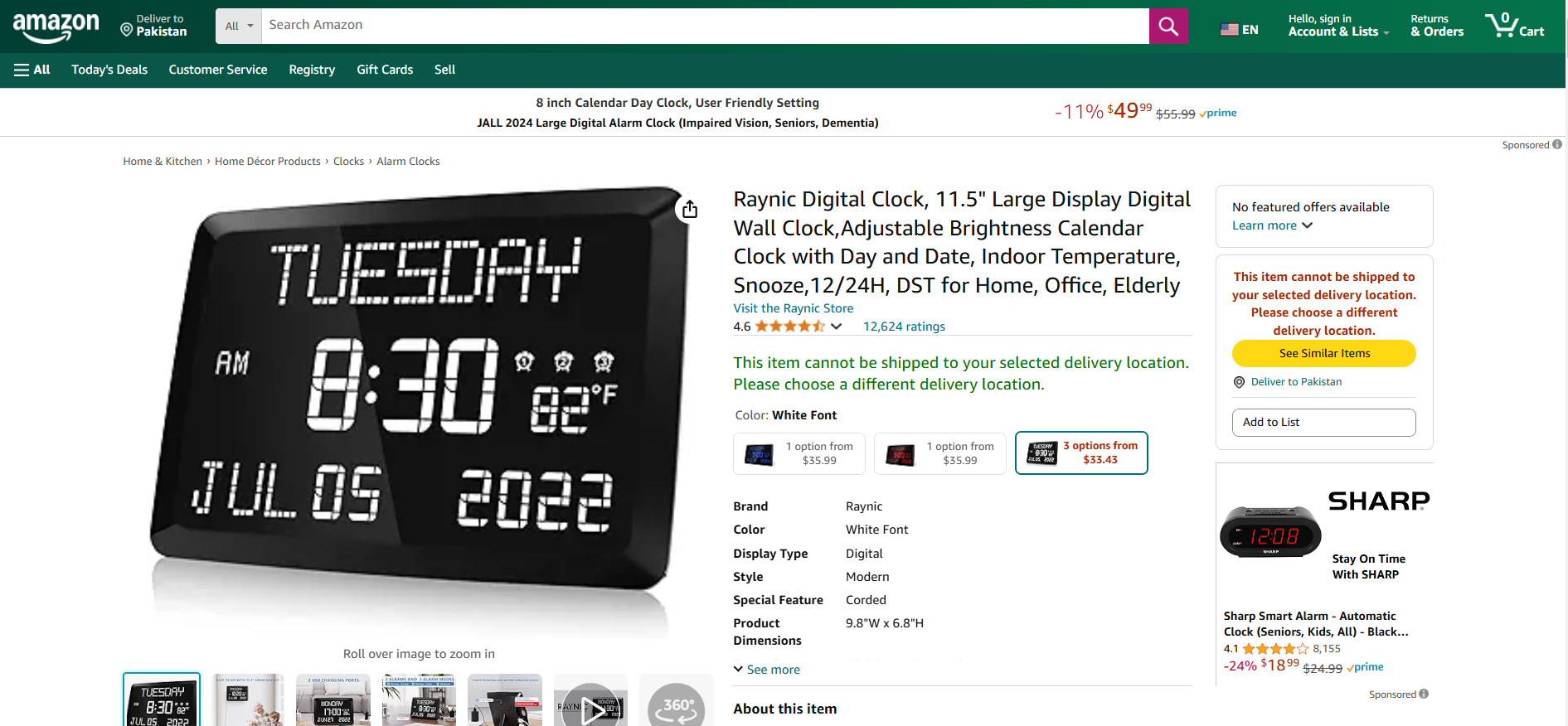 Raynic Digital Clock