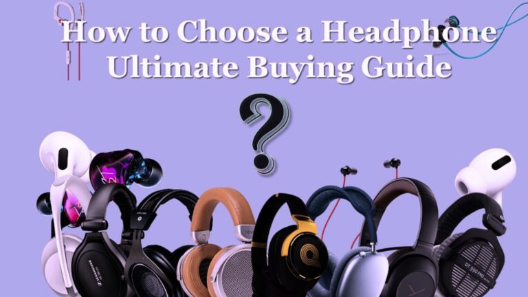 The image of different types of headphones for selection of best headphones