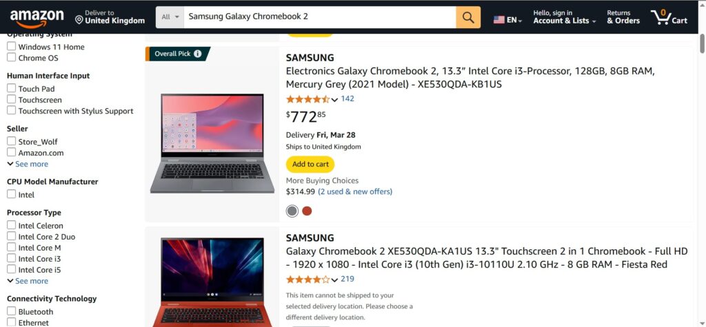 Samsung Galaxy Chromebook 2